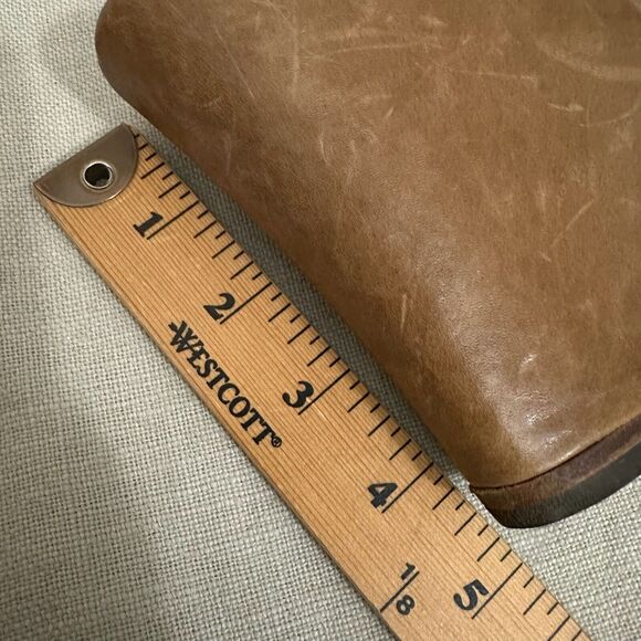 FIORENTINI + Baker Peep-Toe Wedge Slingback Sandals in Tan Leather - Picture 12 of 12